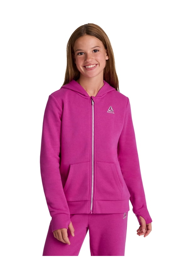 Girl’s Game Day Fleece Full Zip Hoodie, Sizes 4-18