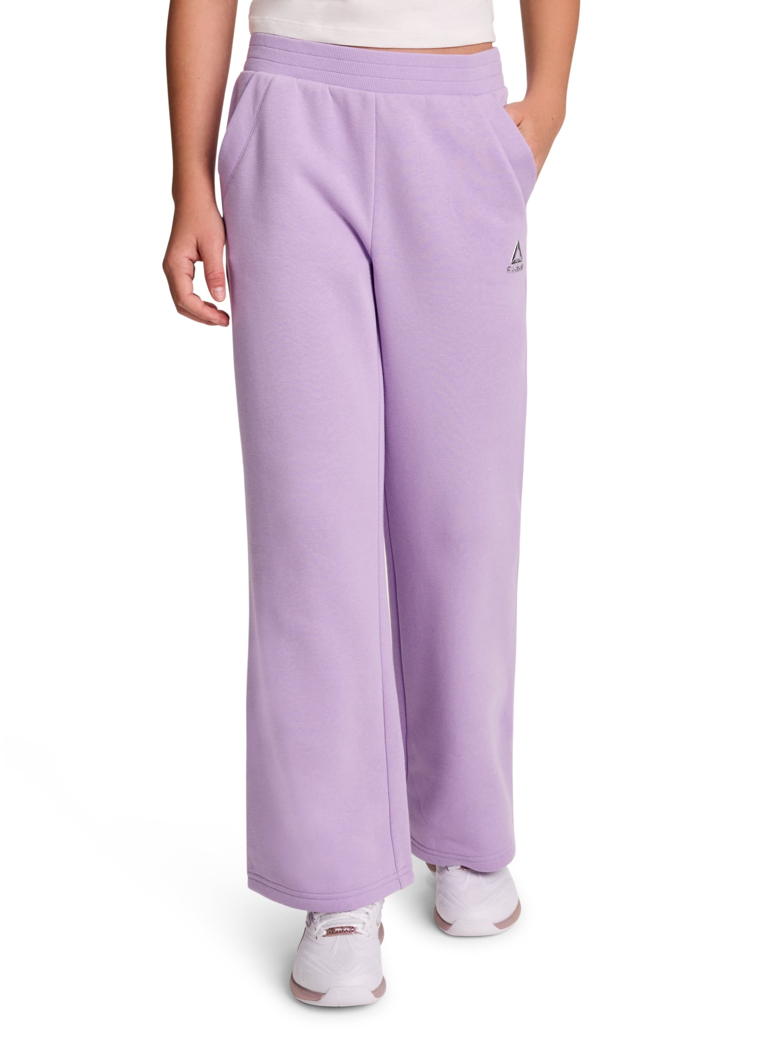 Reebok Girl's Game Day Fleece High Waisted Puddle Pant, Sizes 4-18