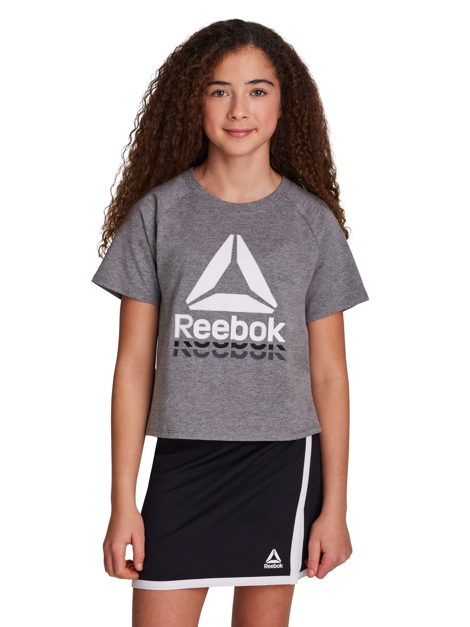 Reebok Girl's Graphic T-Shirt & Skort, 2-Piece Set, Sizes 4-18