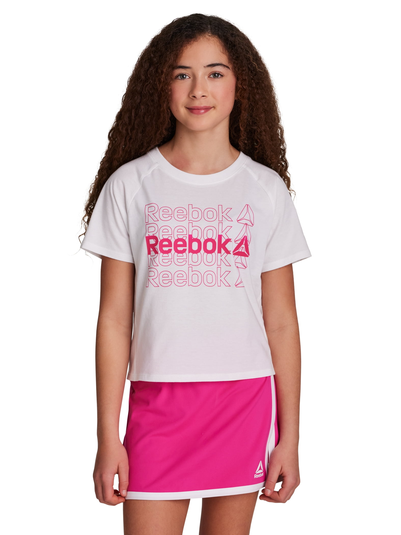 Reebok Girl's Graphic T-Shirt & Skort, 2-Piece Set, Sizes 4-18
