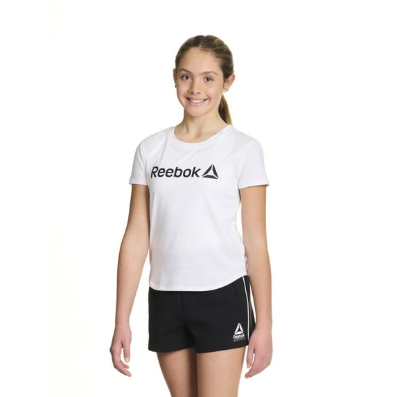 Reebok Girl's Identity Short Sleeve T-Shirt, Sizes 4-18