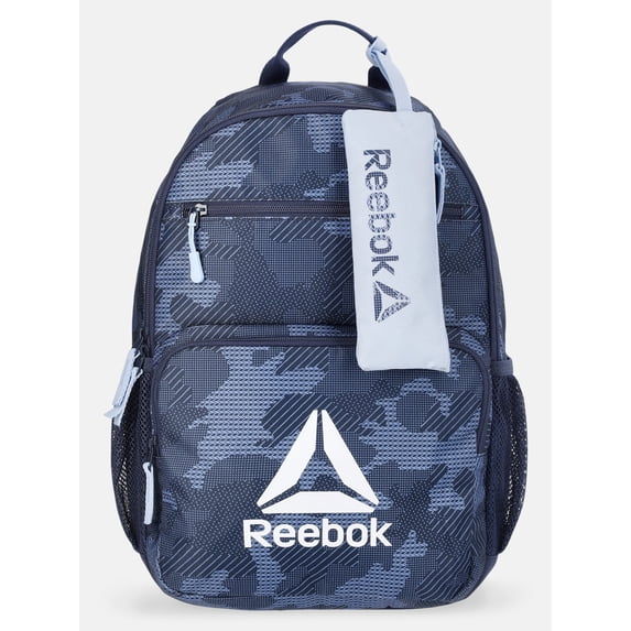 Reebok Kids' Journee 17" Laptop Backpack with Pencil Case, East Coast Geo Camo