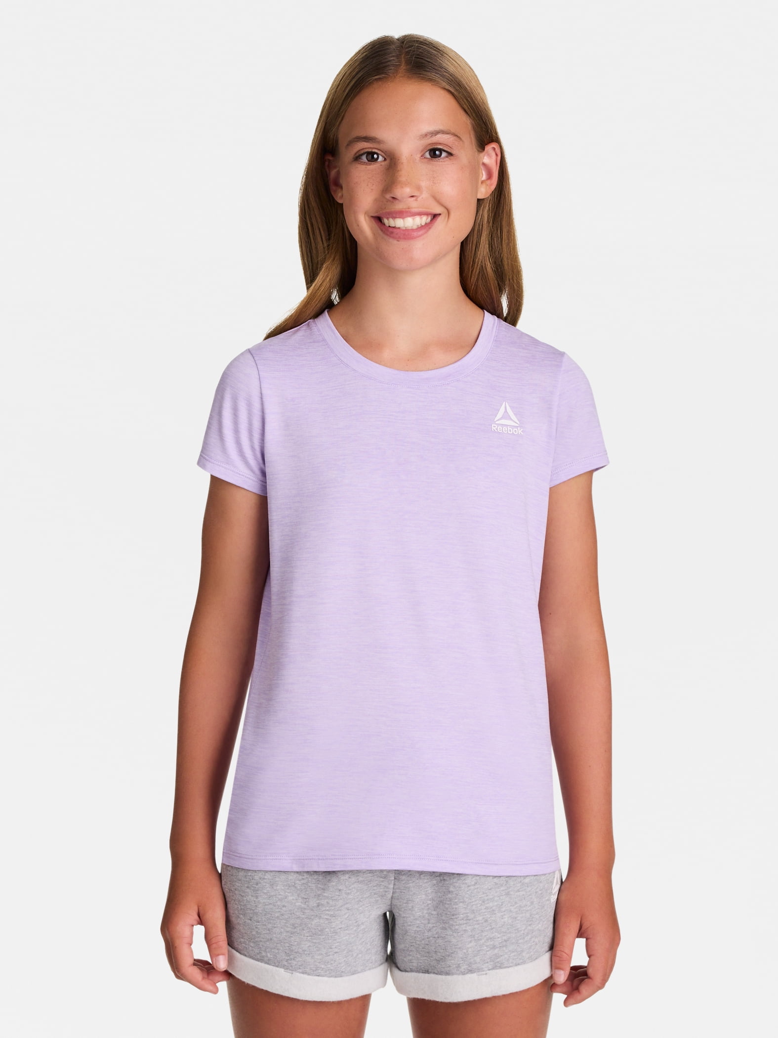 Reebok Girl's Legacy Short Sleeve Performance T-Shirt, Sizes 4-18