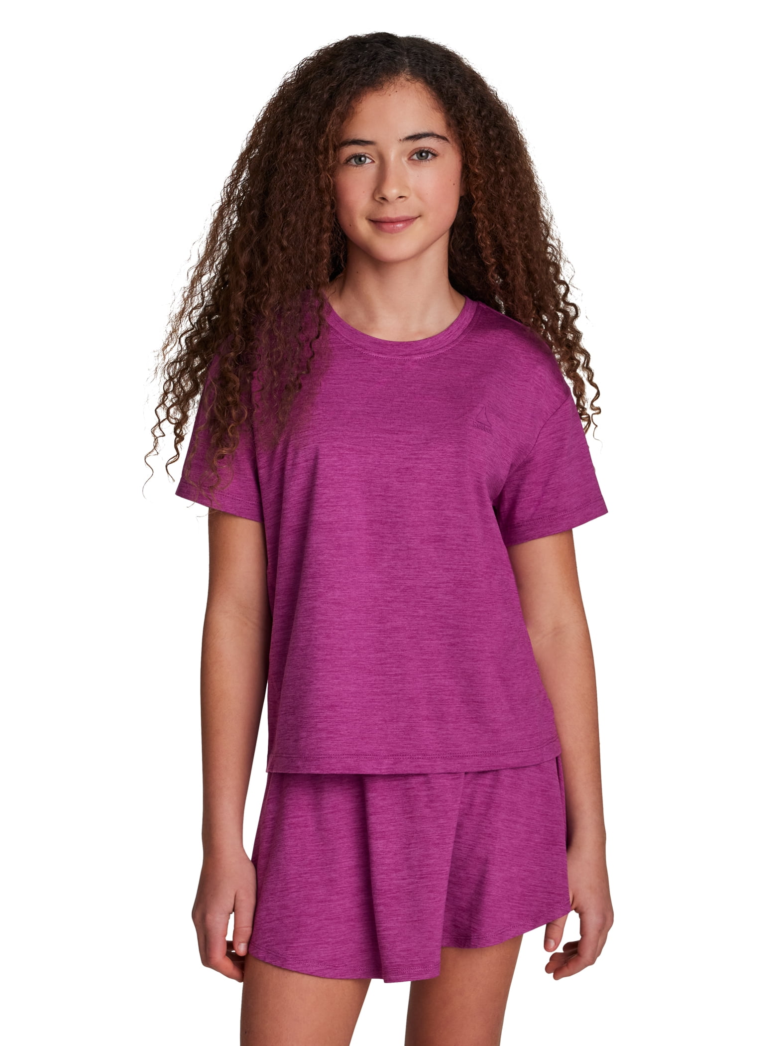 Reebok Girl's Legacy 2.0 Meet & Greet Short Sleeve Performance Top, Sizes 4-18