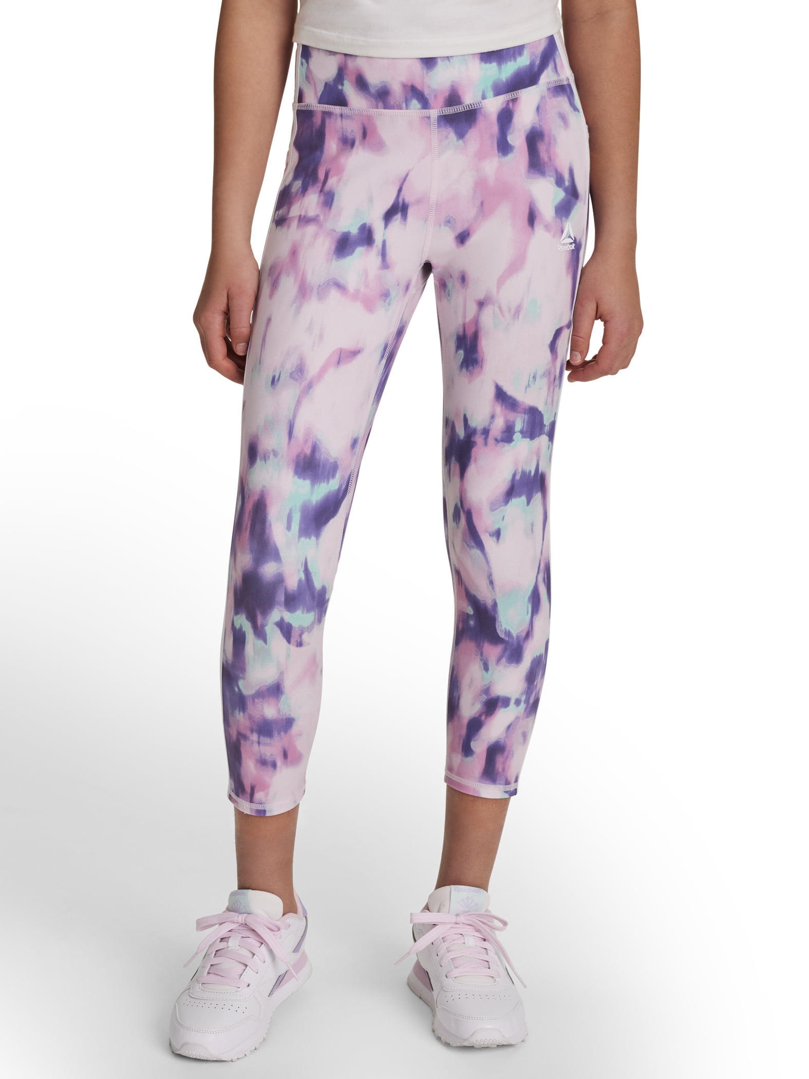 Reebok Girl's Performance Printed Cascade Leggings, Sizes 4-18