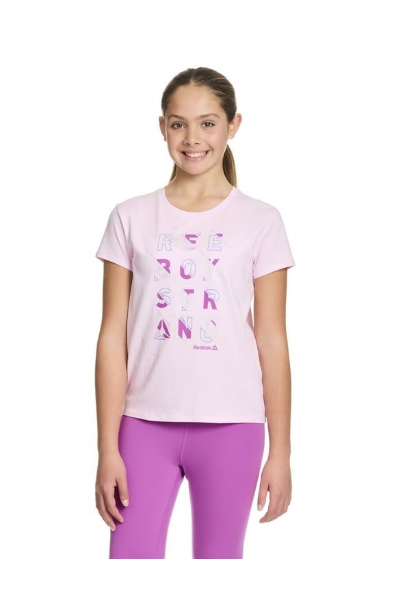 Girl’s Printed Short Sleeve Graphic T-Shirt, Sizes 4-18
