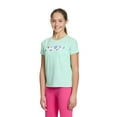 thumbnail image 1 of Reebok Girl’s Printed Short Sleeve Graphic T-Shirt, Sizes 4-18, 1 of 6