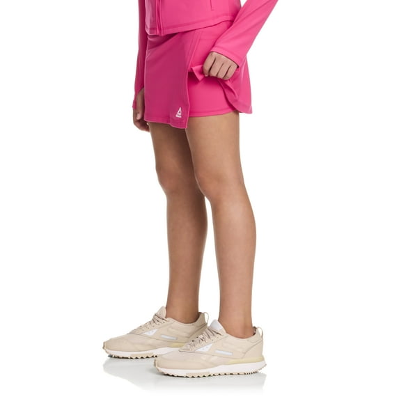 Reebok Girl's Performance Skort with Built-In Shorts, Sizes 4-18