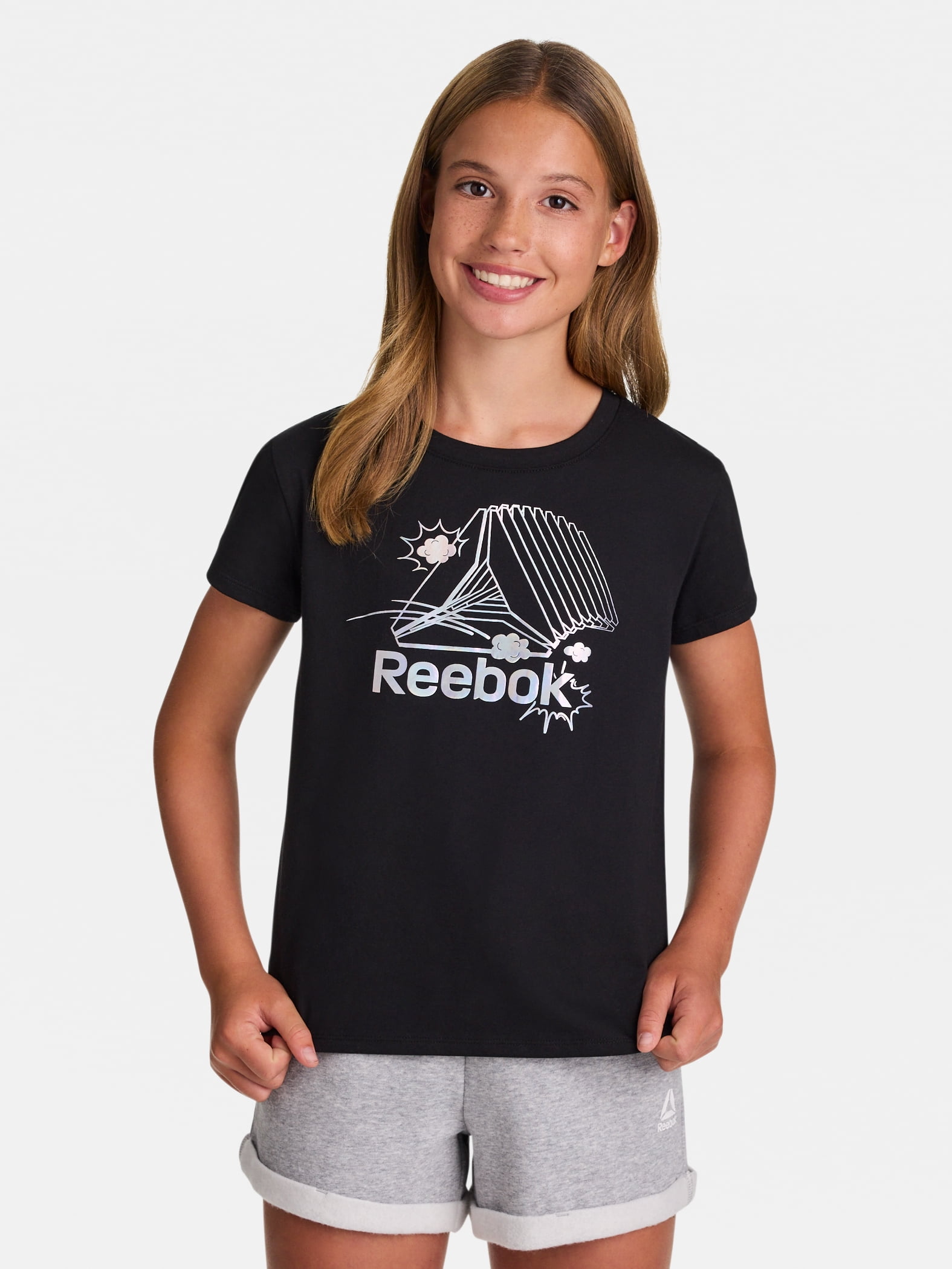 Reebok Girl's Rainbow Dash Graphic T-Shirt, Sizes 4-18