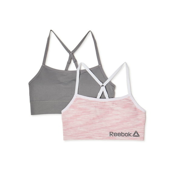 Reebok Girl's Seamless Longline Bralette, 2-Pack, Sizes (S-XL)