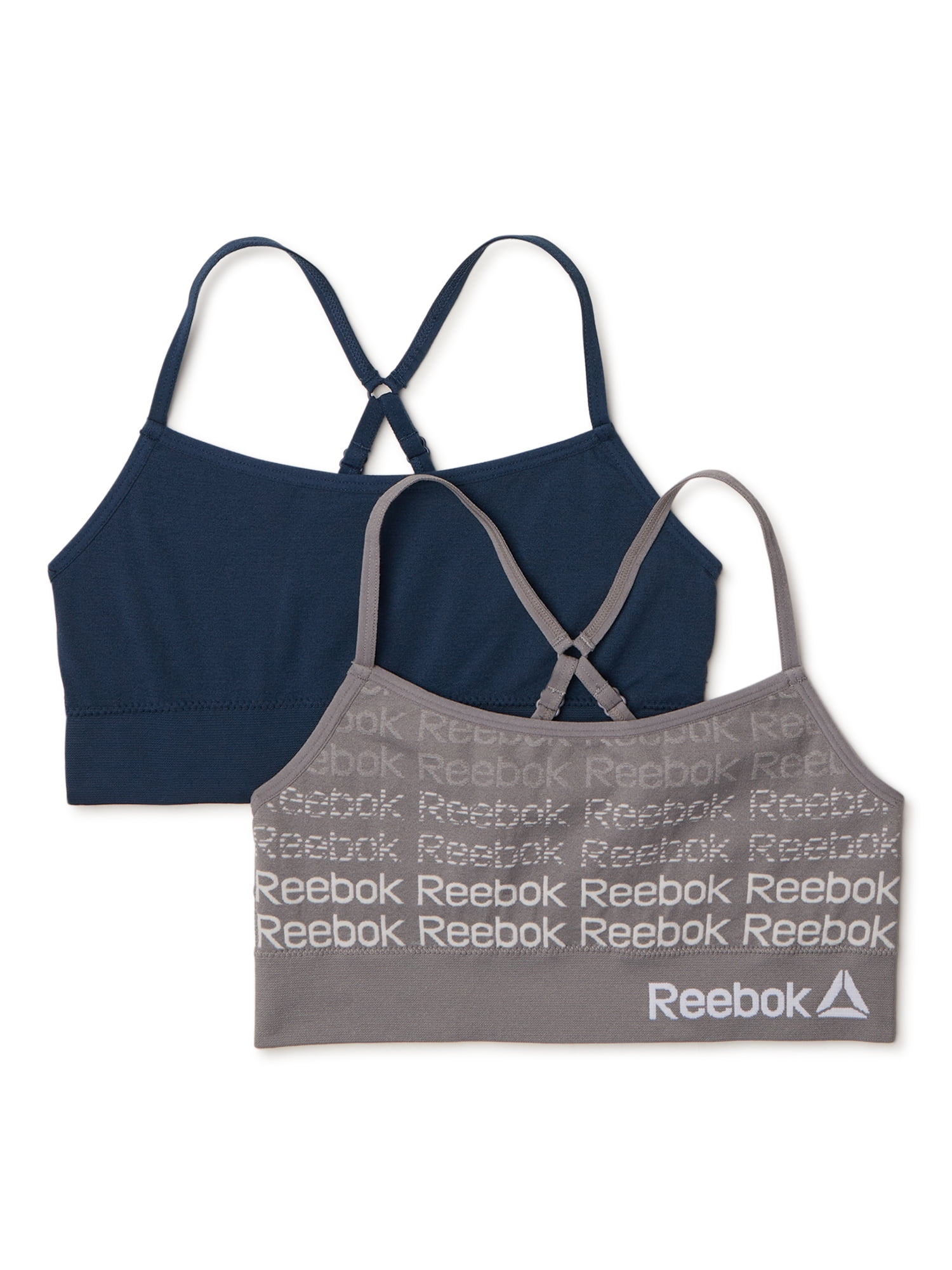 Reebok Girl's Seamless Longline Bralette, 2-Pack, Sizes (S-XL) 