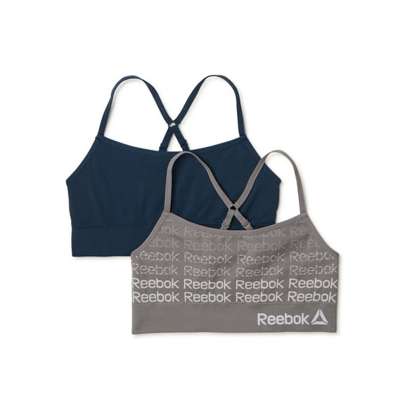 Reebok Girl's Seamless Longline Bralette, 2-Pack, Sizes (S-XL)