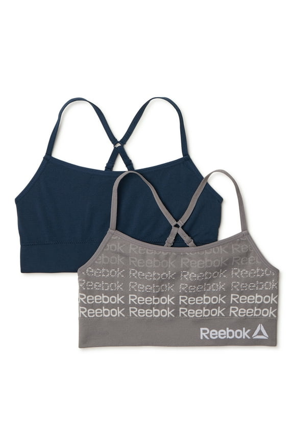 Girl's Seamless Longline Bralette, 2-Pack, Sizes (S-XL)