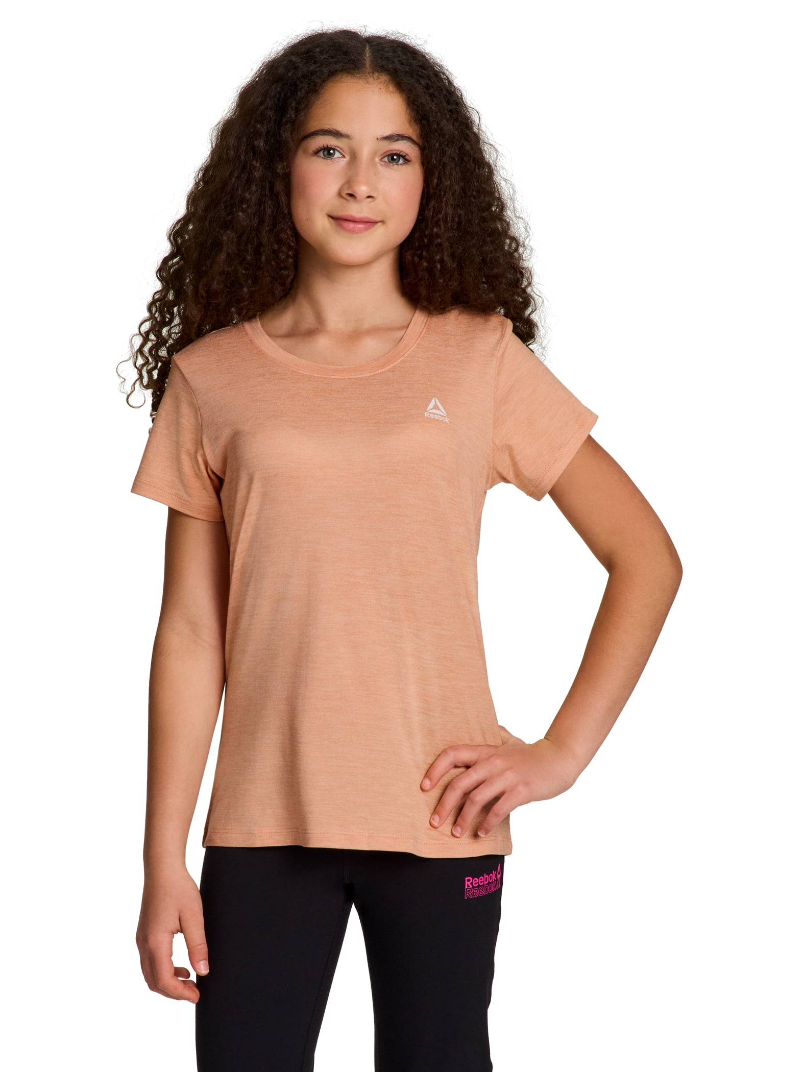 Reebok Girl's Short Sleeve Performance T-Shirt, Sizes 4-18