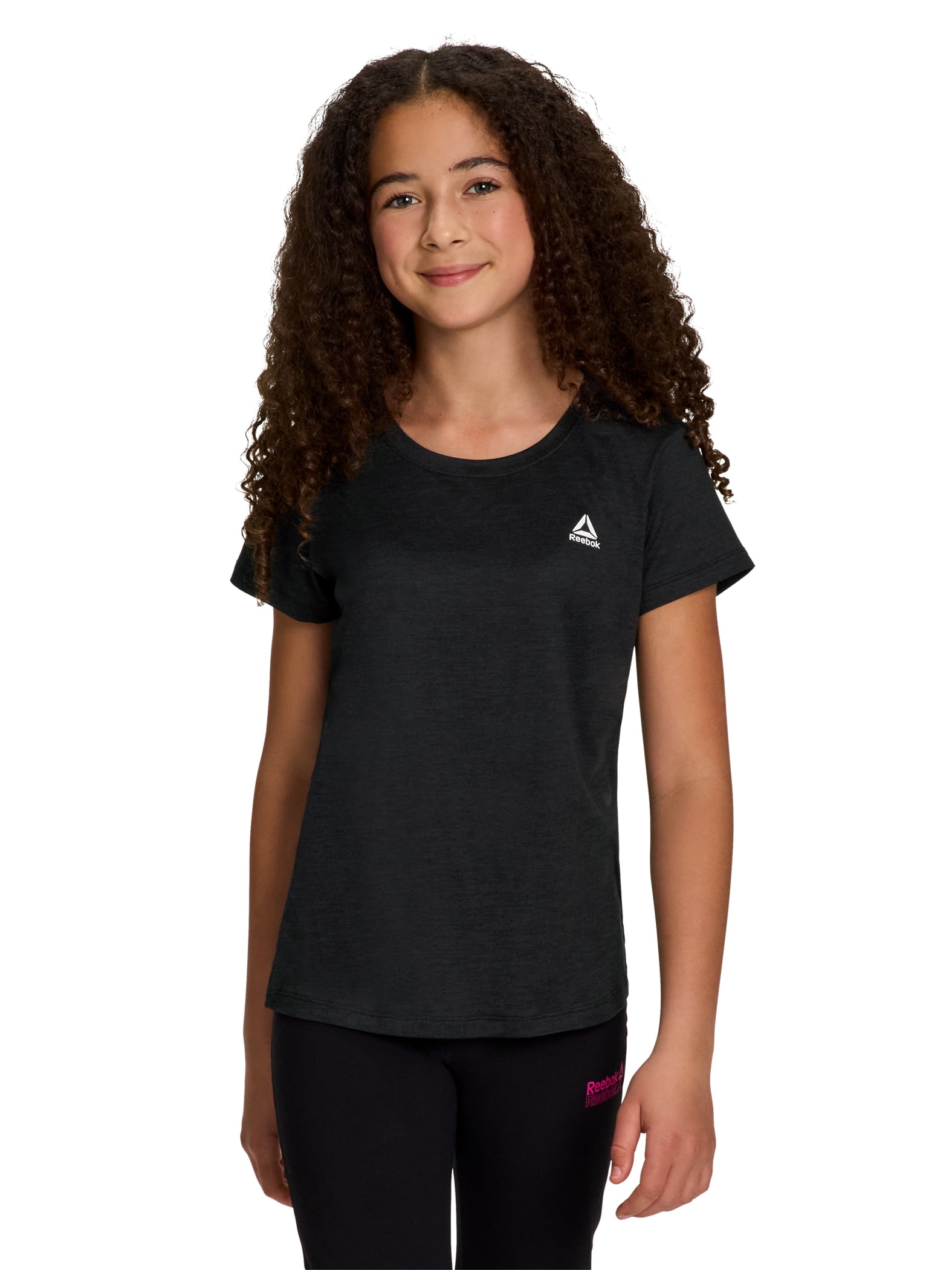 Reebok Girl's Legacy Performance Short Sleeve T-Shirt, Sizes 4-18