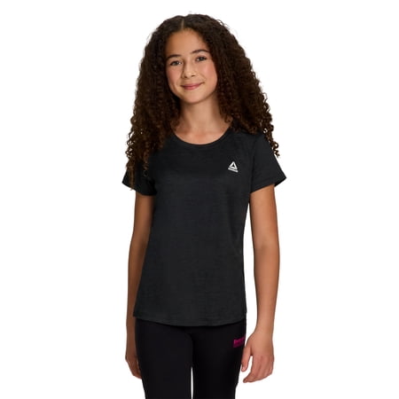 Reebok Girl's Legacy Performance Short Sleeve T-Shirt, Sizes 4-18