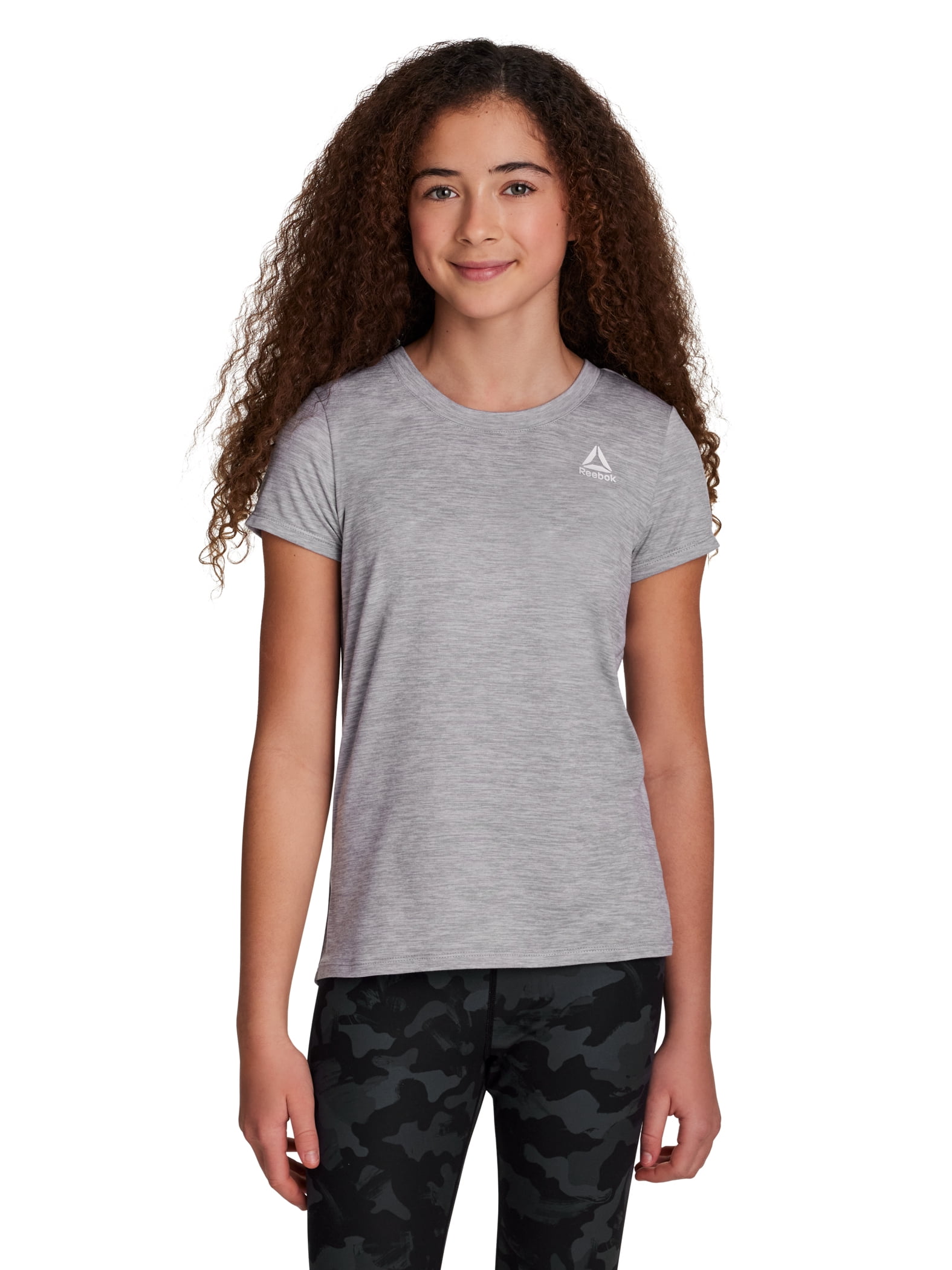 Reebok Girl's Short Sleeve Performance T-Shirt, Sizes 4-18