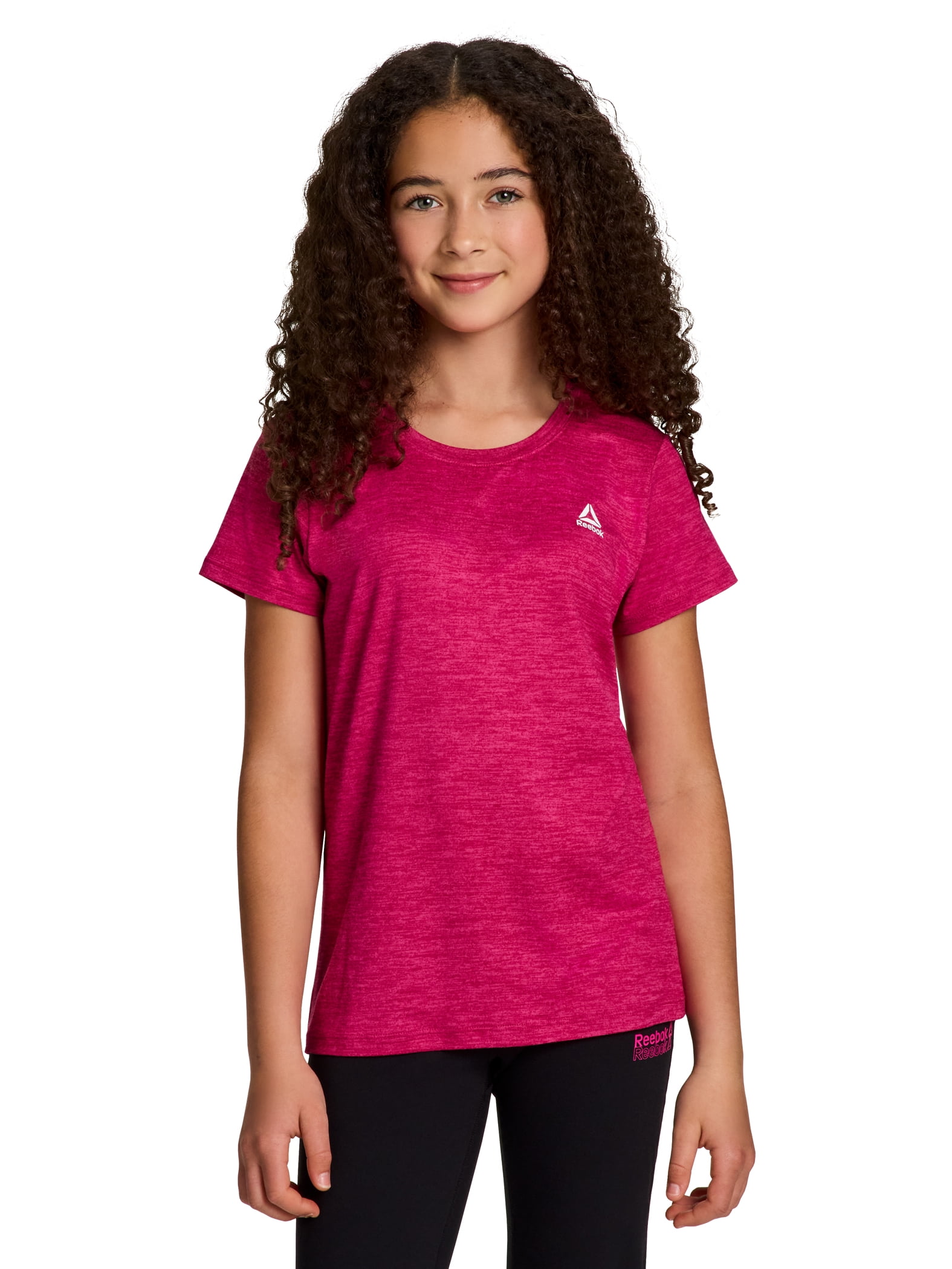 Reebok Girl's Short Sleeve Performance T-Shirt, Sizes 4-18