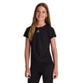 thumbnail image 1 of Reebok Girl's Legacy Short Sleeve Ruched Performance Top, Sizes 4-18, 1 of 7