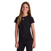 Reebok Girl's Legacy Short Sleeve Ruched Performance Top, Sizes 4-18