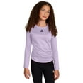 thumbnail image 1 of Reebok Girl's Legacy Performance Long Sleeve Side Ruched Top, Sizes 4-18, 1 of 7