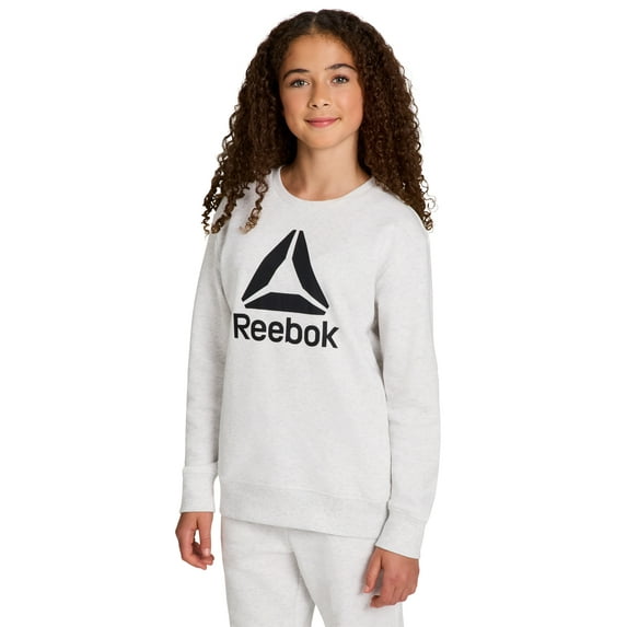 Reebok Girl's Game Day Fleece Crewneck, Sizes 4-18