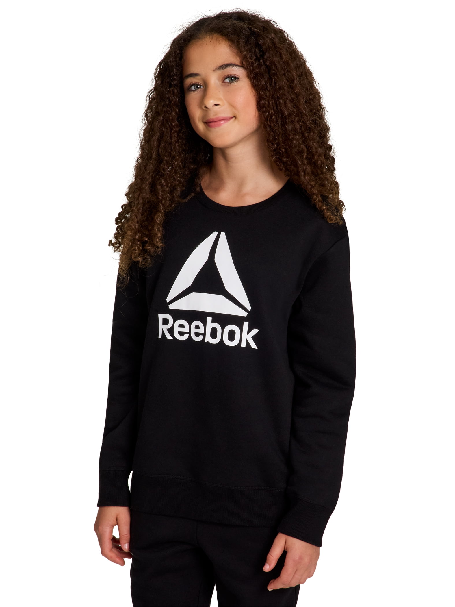 Reebok Girl's Game Day Fleece Crewneck, Sizes 4-18