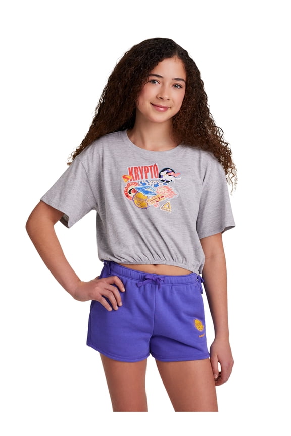 Girl's Supergirl Krypto Kollage Graphic T-Shirt, Sizes 4-18