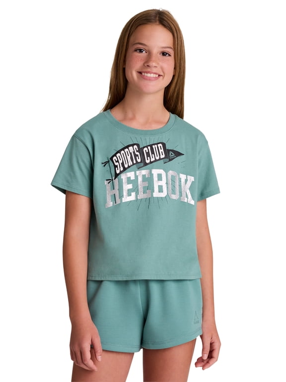 Girl's Team Sparkle Graphic T-Shirt, Sizes 4-18