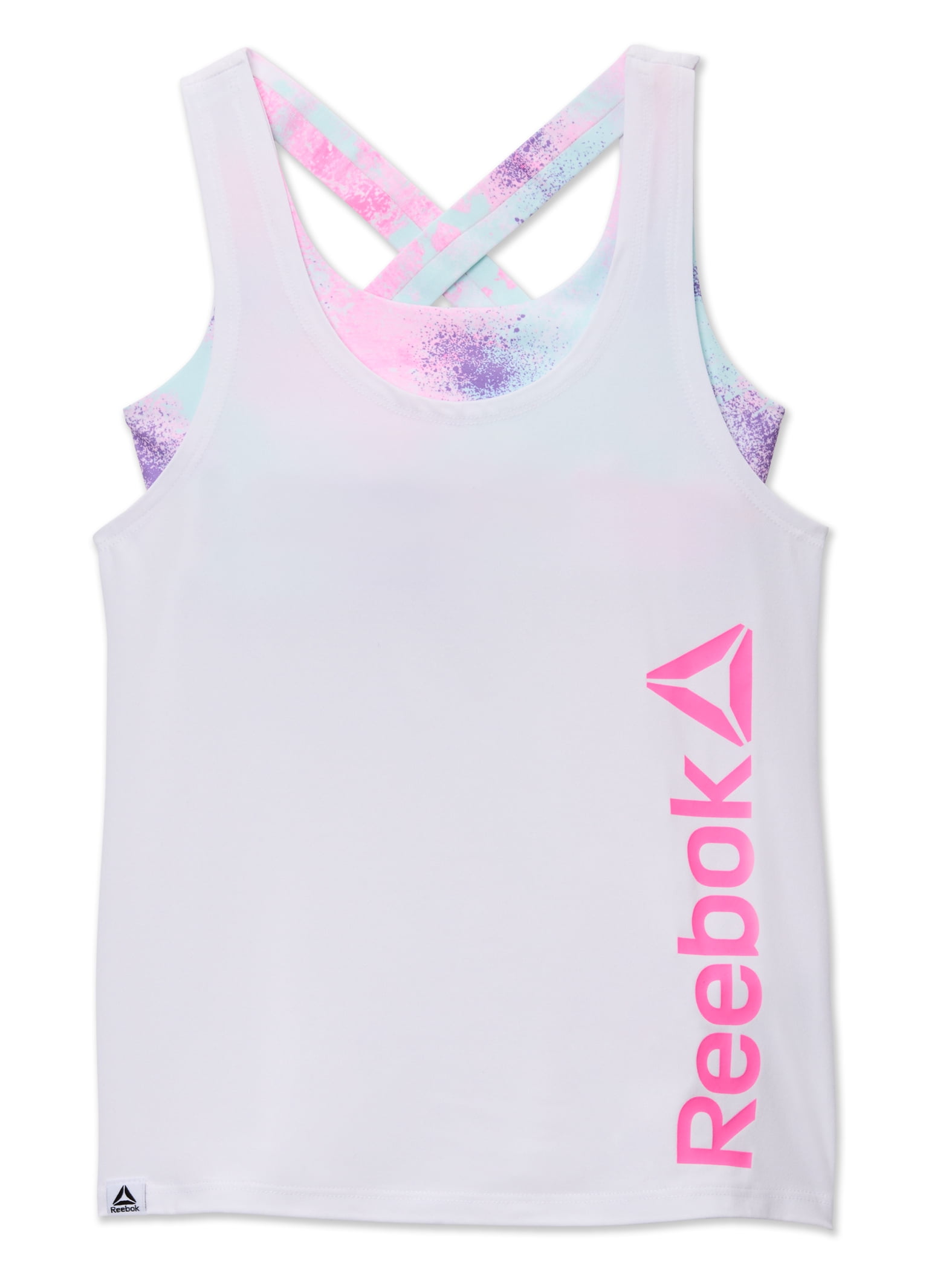 Reebok Girls 2-in-1 Tank, Sizes 4-18 