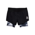thumbnail image 1 of Reebok Girls 2Fer Printed Shorts, Sizes 4-18, 1 of 3