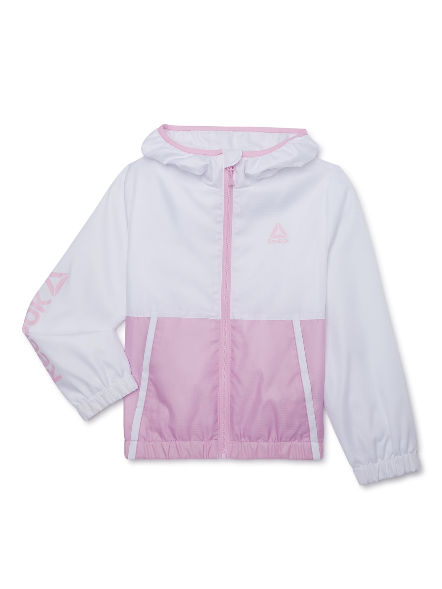 Reebok Girls Color Block Windbreaker Jacket, Sizes 4-18 Reebok Girls Color Block Windbreaker Jacket, Sizes 4-18
