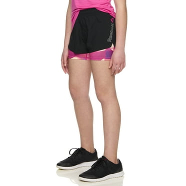 Reebok Girls Double Layered Running Short, Sizes 4-18