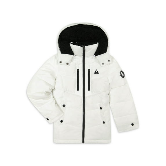 Reebok Girls Hooded Winter Puffer Coat, Sizes 4-16