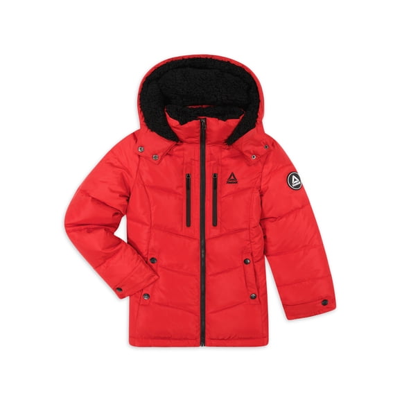 Reebok Girls Hooded Winter Puffer Coat, Sizes 4-16