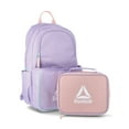 thumbnail image 1 of Reebok Girls' Riley 17" Laptop Backpack with Lunch Box Set, 2-Piece, Lavender, 1 of 9
