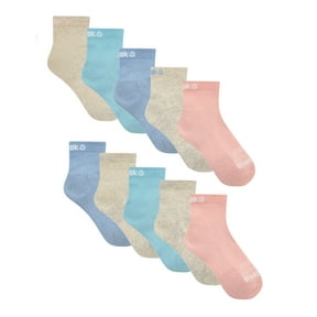 Reebok Girls Pro-Series Ankle Socks, 10-Pack