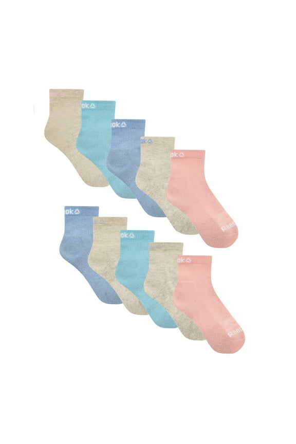 Girls Pro-Series Ankle Socks, 10-Pack