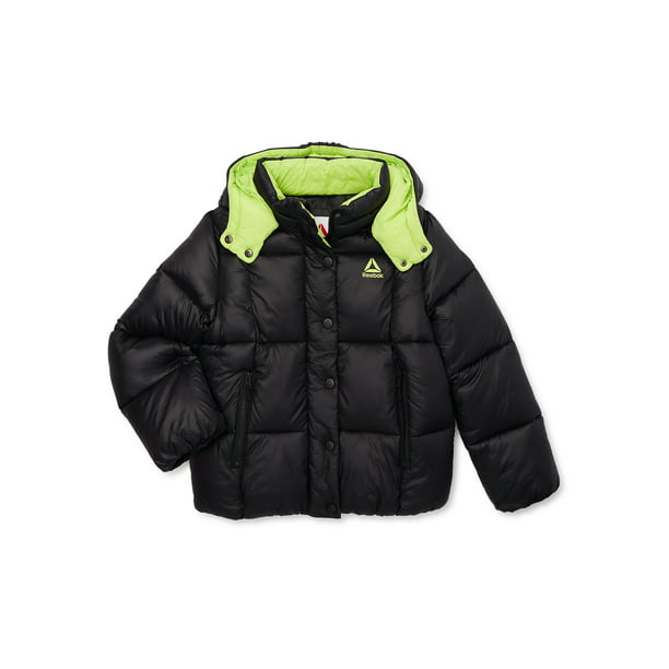 Reebok Girls Puffer Jacket with Removable Inner Layer, Sizes 4-18 ...