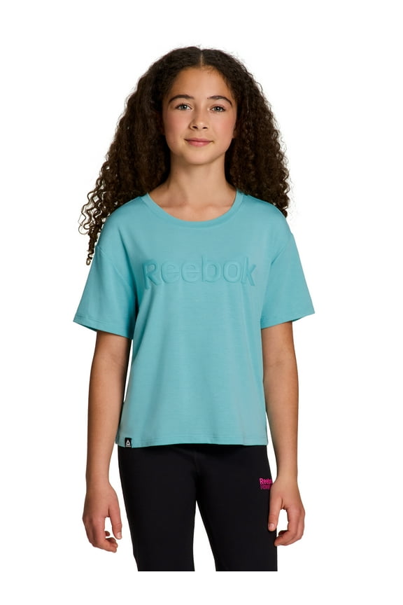 Girls Relay Slinky Jersey Cropped Short Sleeve T-Shirt, Sizes 4-18
