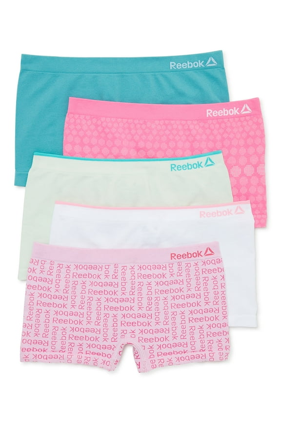 Girls Seamless Underwear Boyshort Panties, 5-Pack