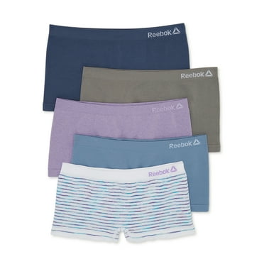 Reebok Girls Seamless Boyshort Panties, 5-Pack