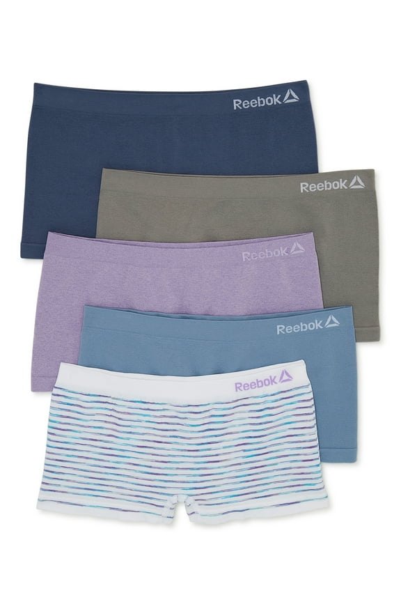 Girls Seamless Underwear Boyshort Panties, 5-Pack