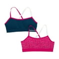 thumbnail image 1 of Reebok Girls Seamless Bra Strappy Bralettes, 2-Pack Size S-XL, 1 of 5