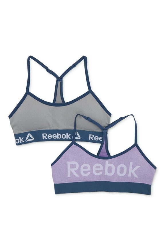 Girls Seamless Bras T-Back Bralettes, 2-Pack