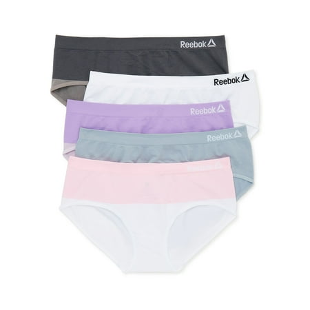 Reebok Girls Seamless Hipster Panties, 5-Pack