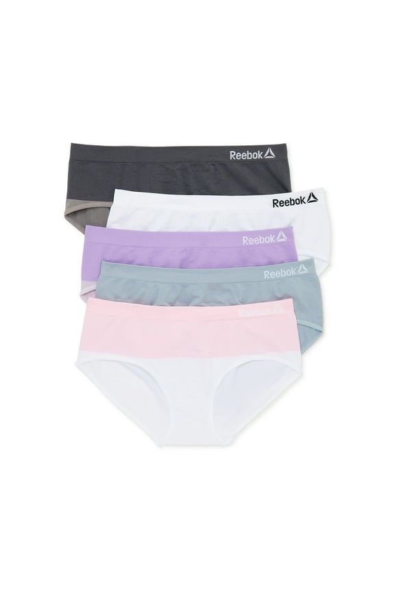 Girls Seamless Underwear Hipster Panties, 5-Pack