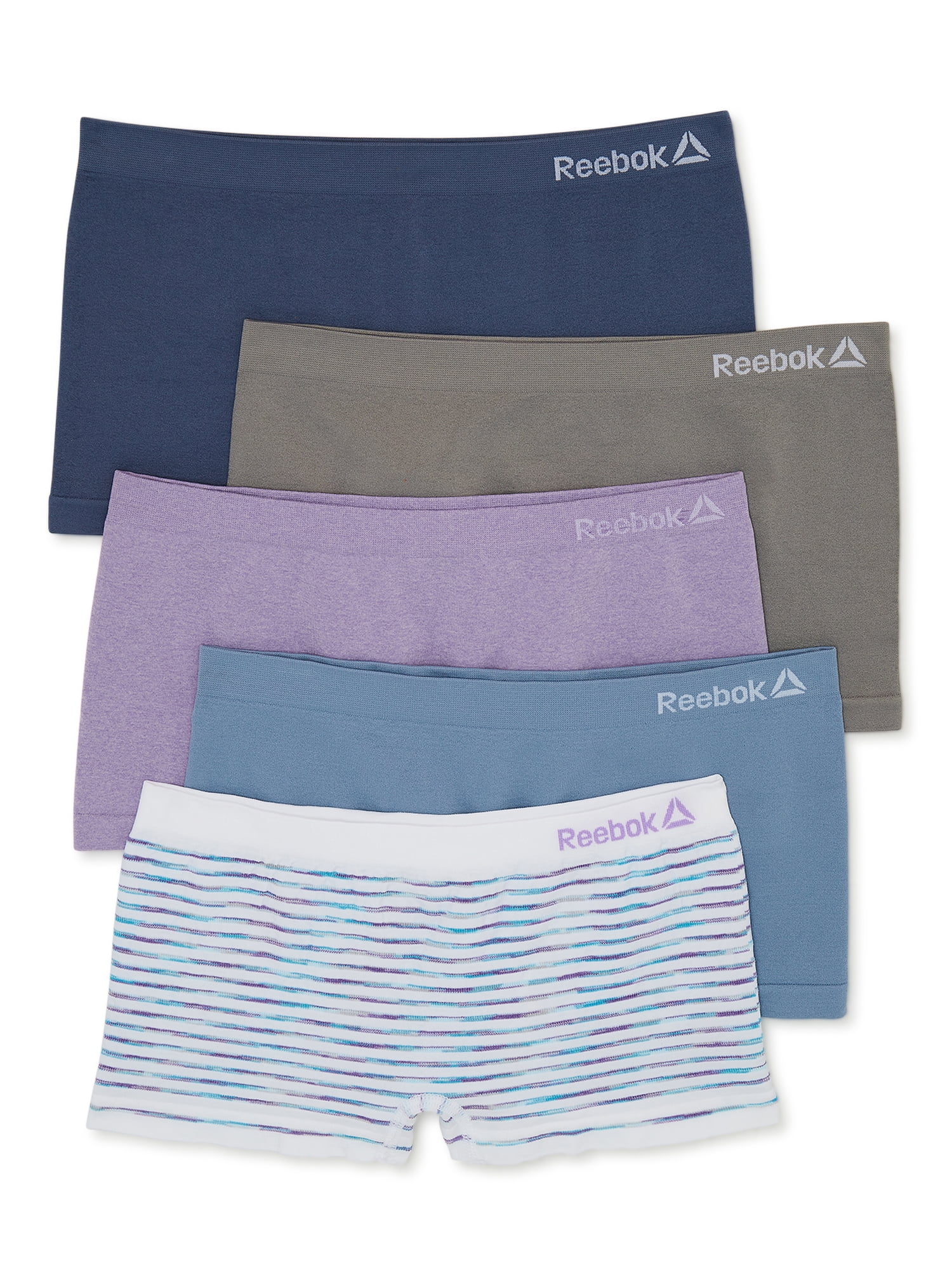 Reebok Girls' Underwear - Seamless Hipster Brief Panties (8 Pack)