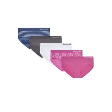 Reebok Girls Seamless Hipster Underwear, 5-Pack, Size S-XL
