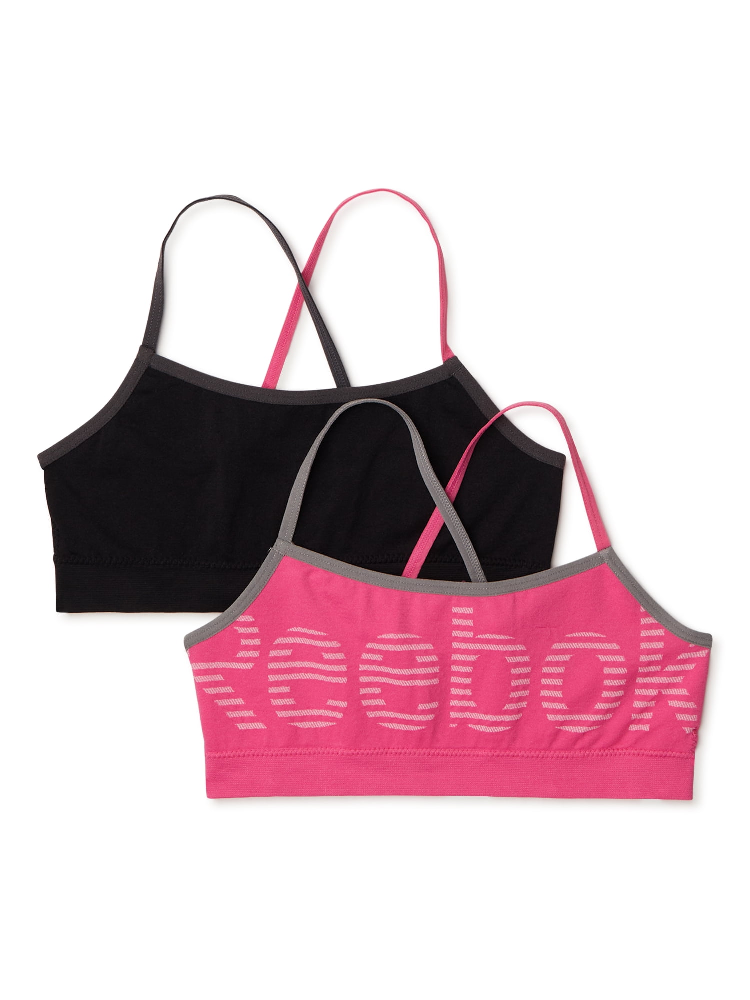 Reebok Girls Strappy Bralettes, 2-Pack - Walmart.com